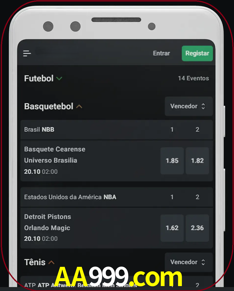 Aposte e assista aos esportes em formato ao vivo.